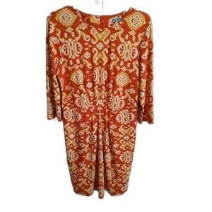 J. McLaughlin knee length dress Lrg Boho Cottage Core Beachy